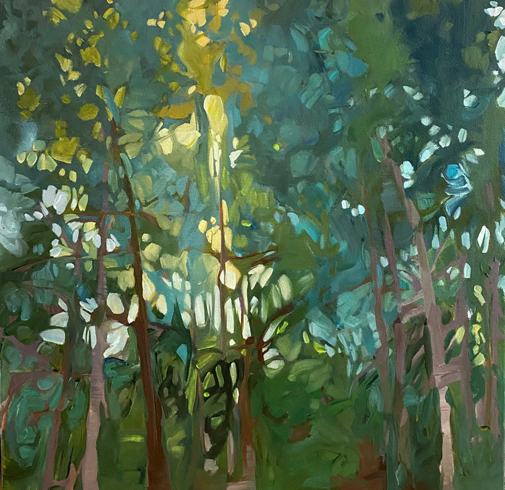 Nature “Lighting The Way #2” by Holly Ann Friesen – acrylic on canvas.
