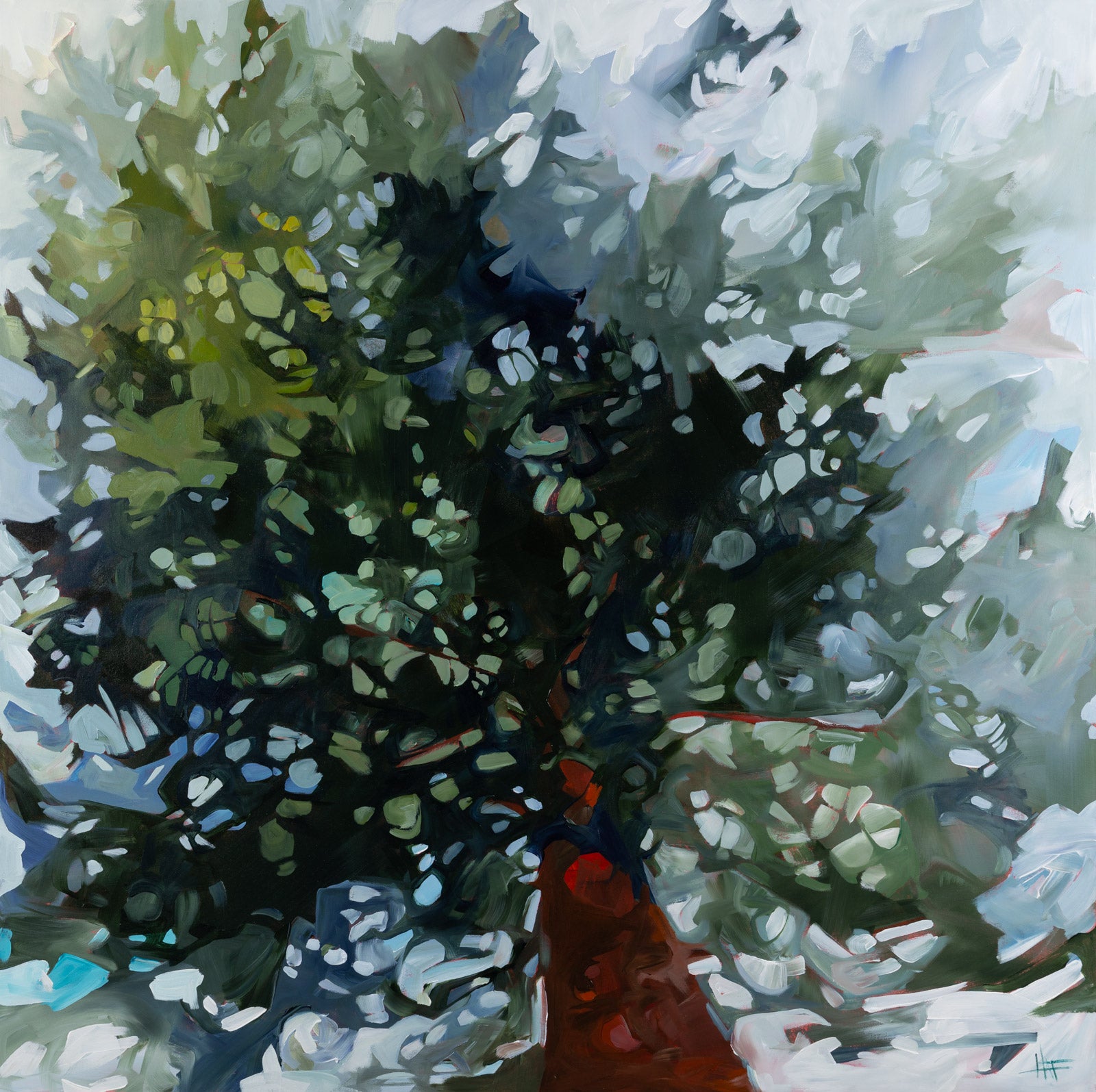 Nature “Look Up” by Holly Ann Friesen – acrylic on canvas.