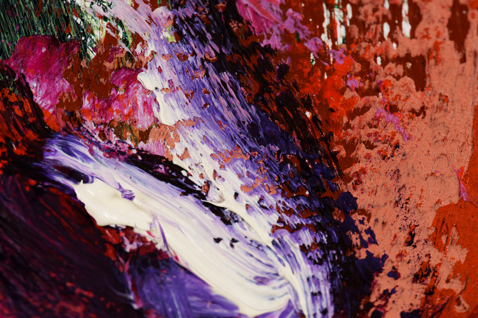 Gerda Marschall, "Stand By Me," detail view, oil on canvas