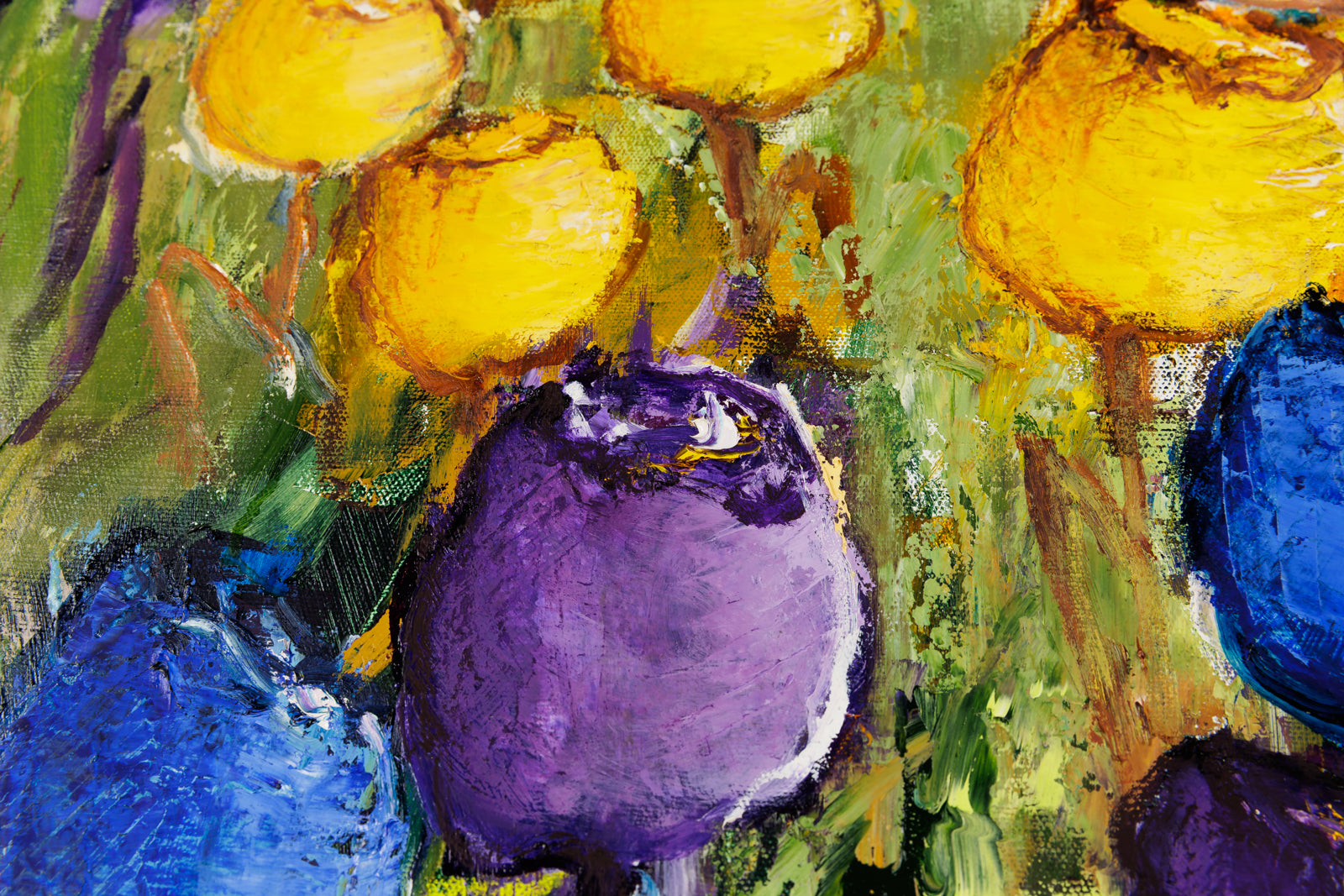 Gerda Marschall, "Stand By Me," detail view, oil on canvas