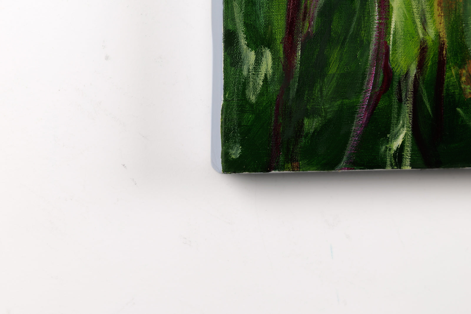 Gerda Marschall, "Stand By Me," detail view, oil on canvas