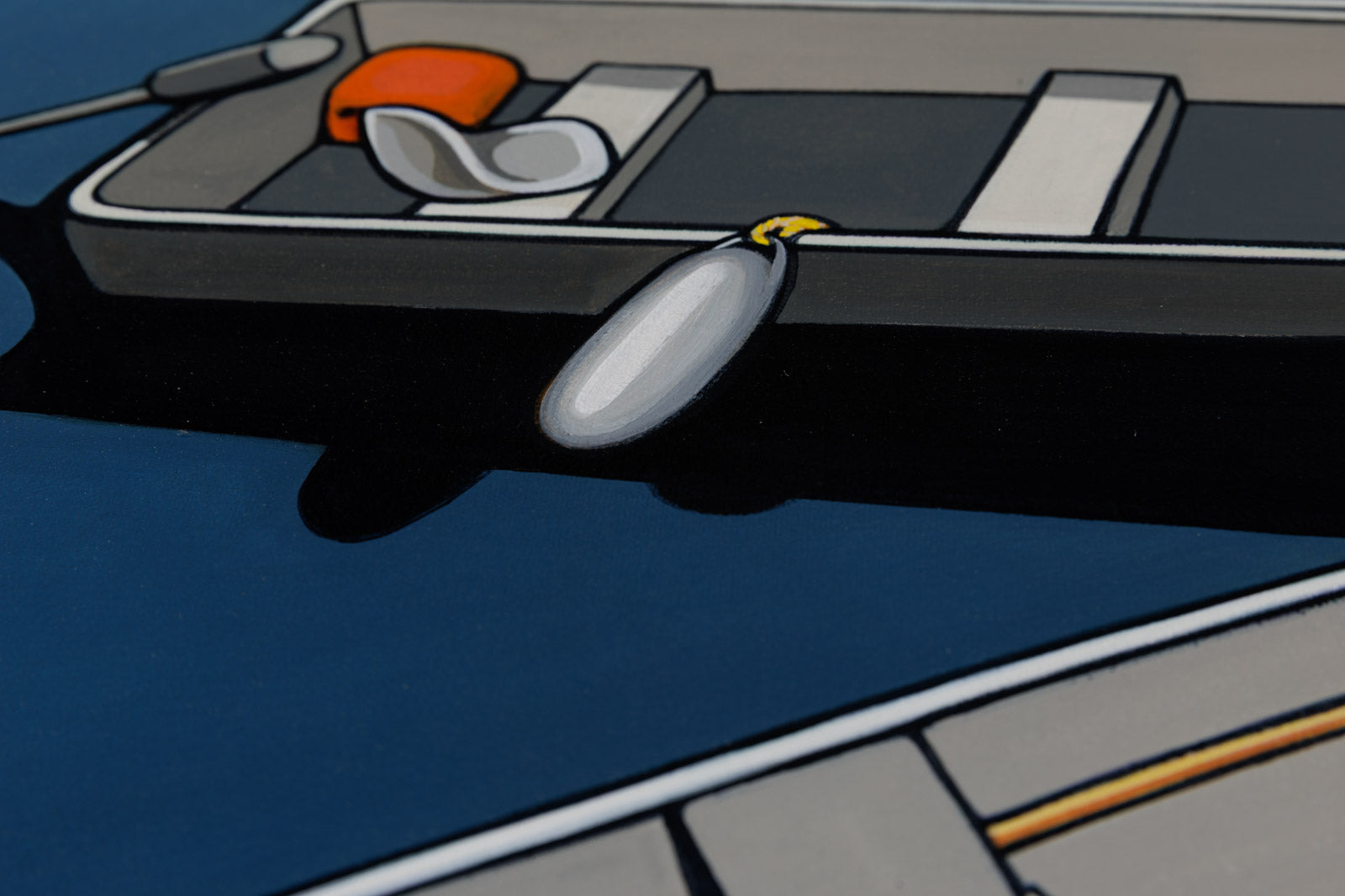 Three White Skiffs