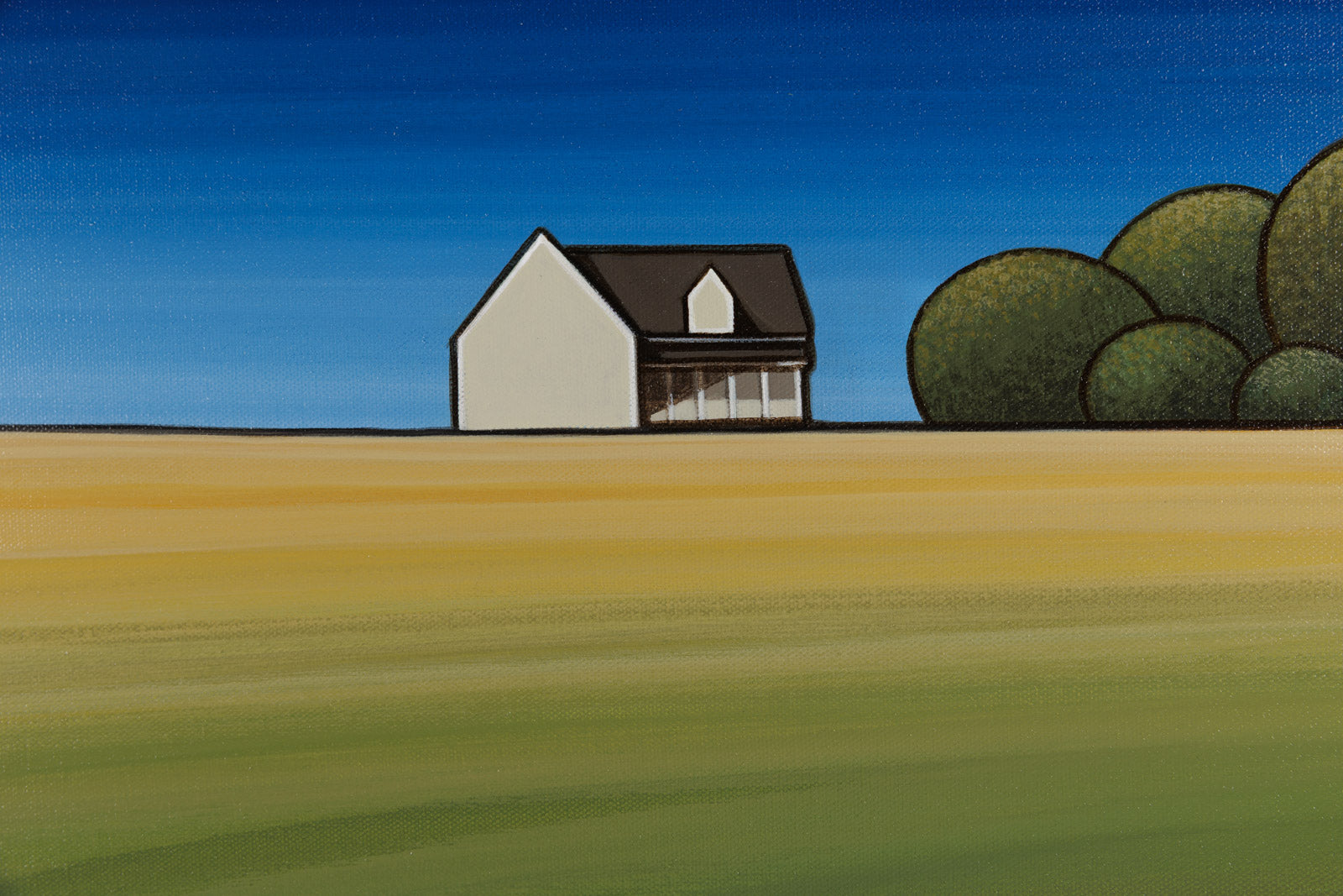 PEI Farmhouse With Yellow Field
