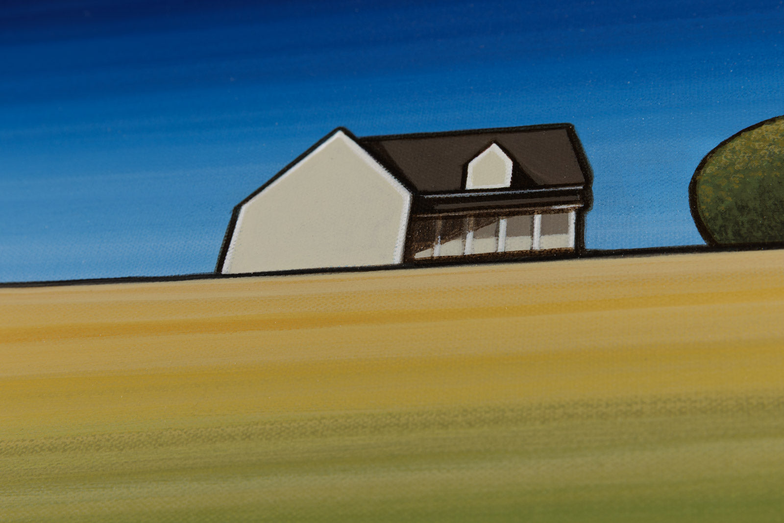 PEI Farmhouse With Yellow Field