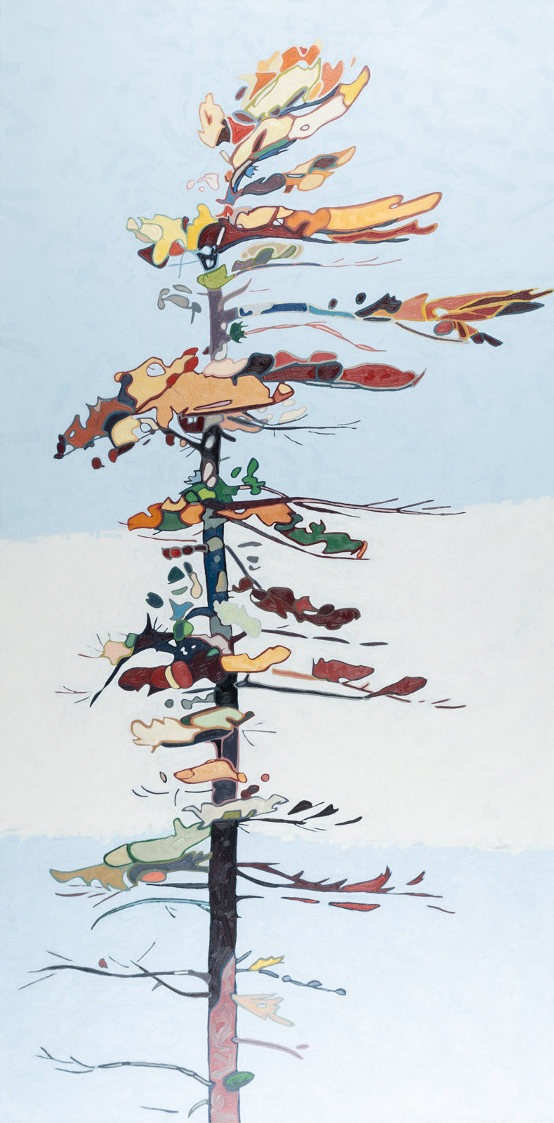 Nature “Tall Pine #7” by David Grieve – oil on canvas.
