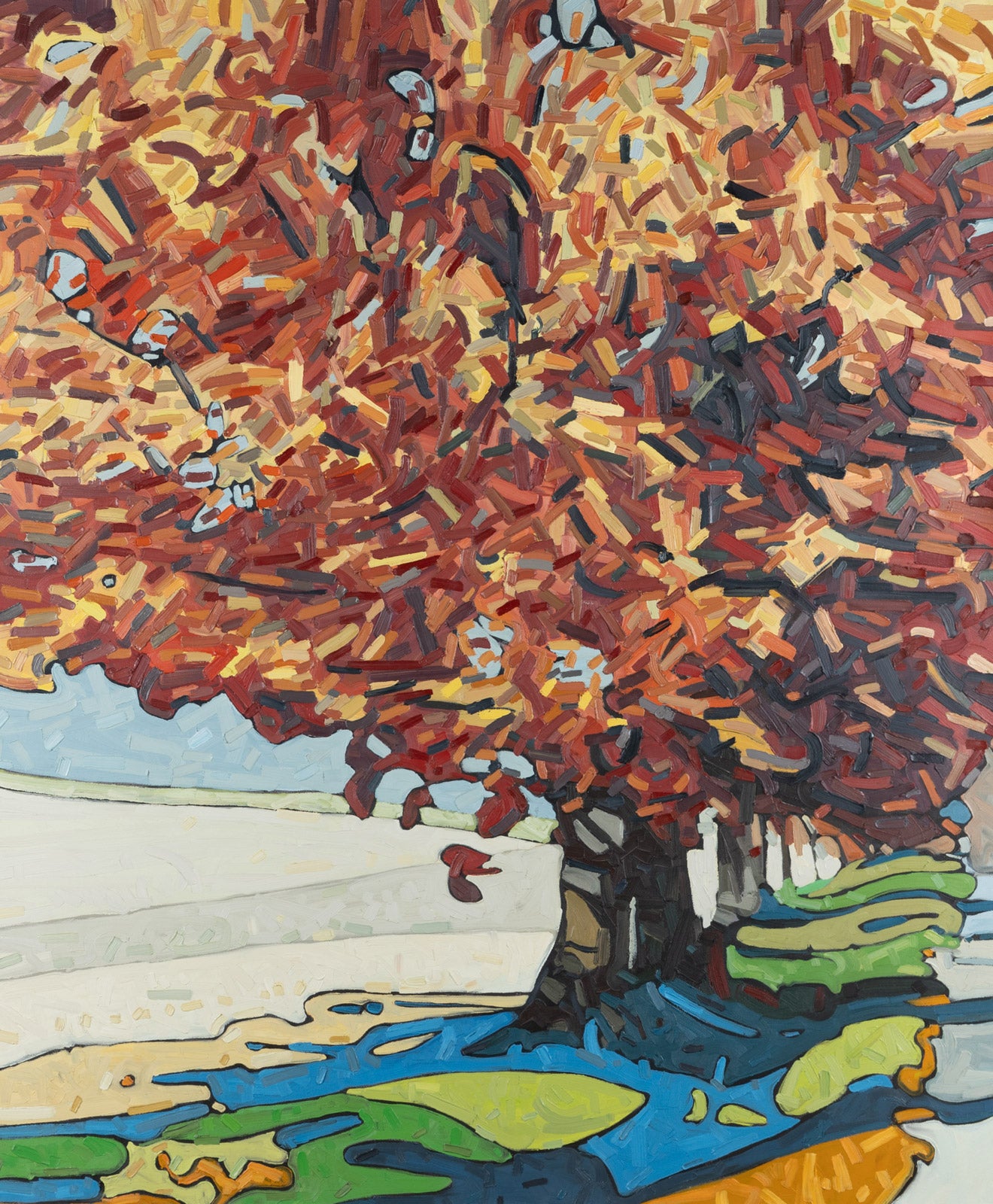 Nature “Bunchy #6” by David Grieve – oil on canvas.