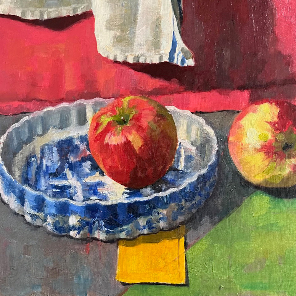 Food & Wine “Still Life With Apples” by Janette Hayhoe – oil on panel.