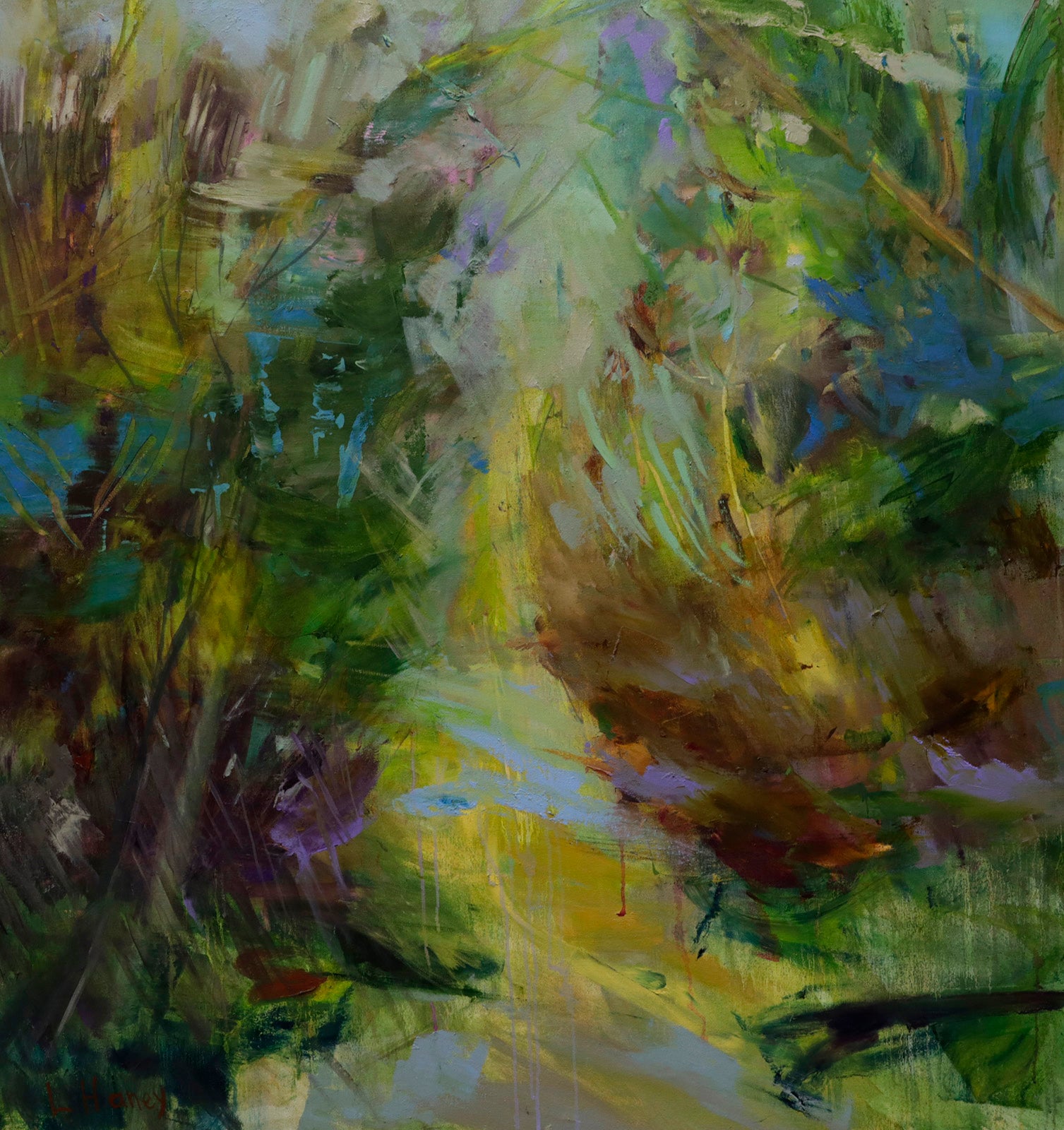 Landscape “Giardini Tuscany” by Elizabeth Haney – oil on canvas.
