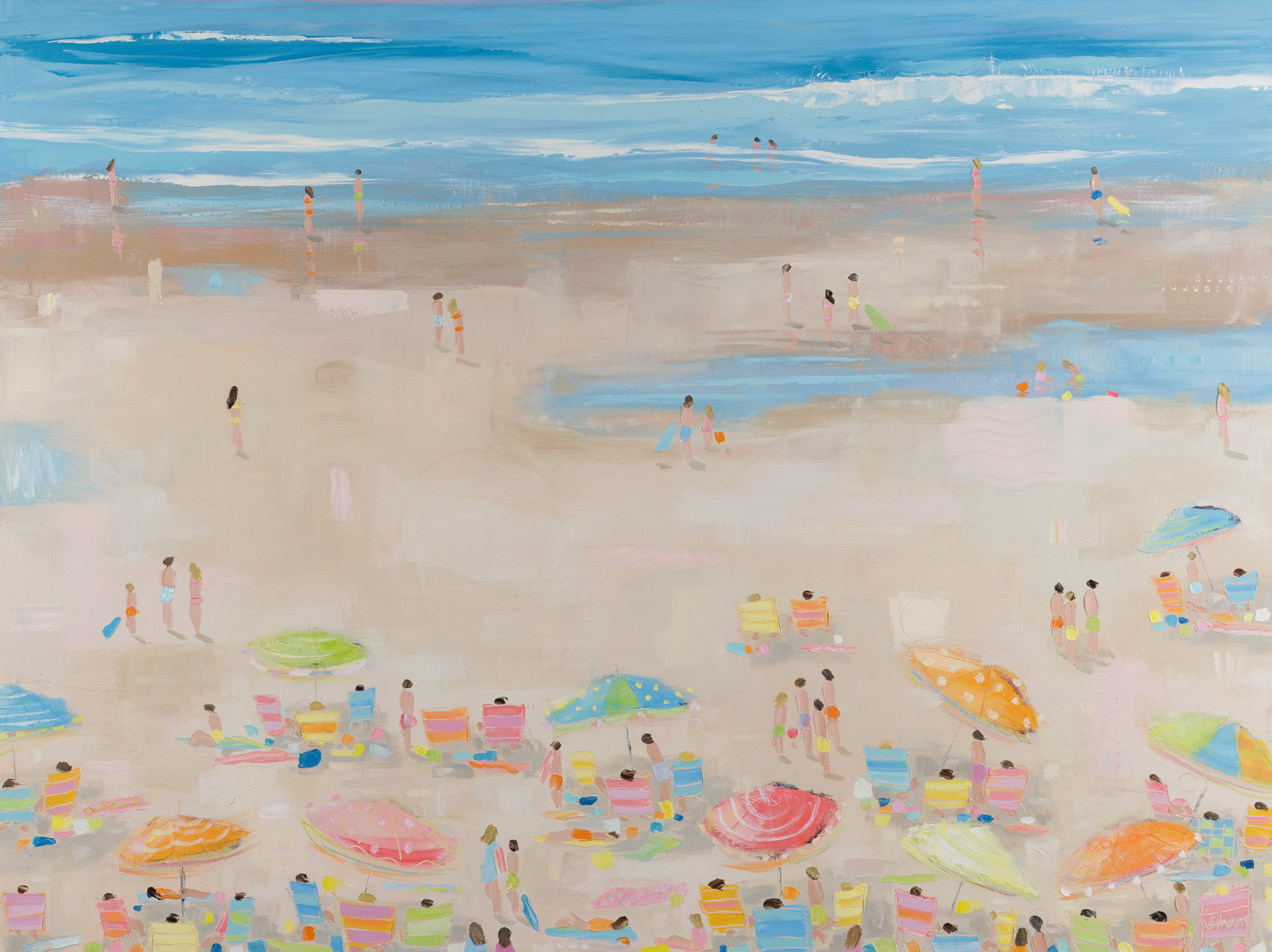 Seascape & Water “A Sunshiny Day” by Bethany Harper-Williams – oil on canvas.