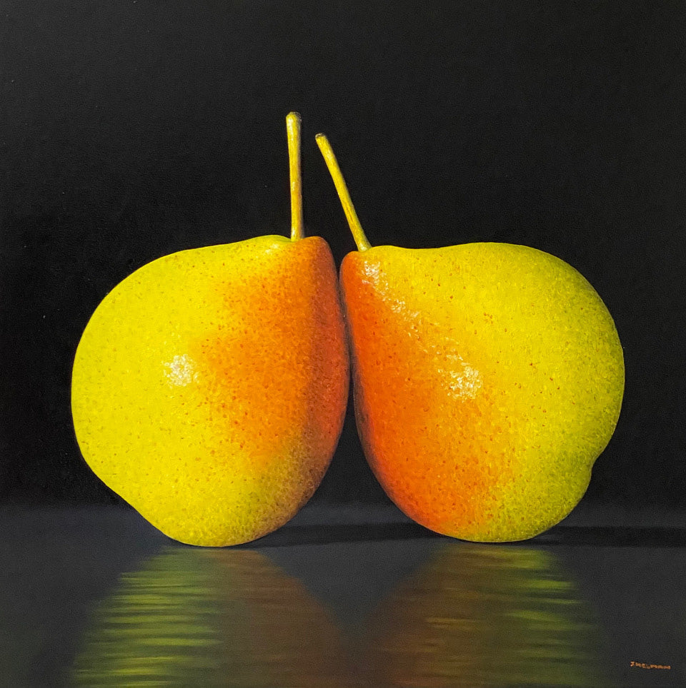 Food & Wine “Lovers” by Joanne Helman – oil on canvas.