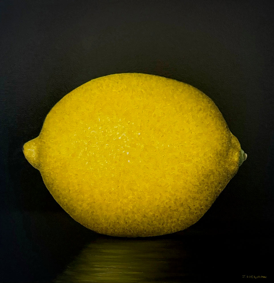 Food & Wine “Lemon” by Joanne Helman – oil on canvas.