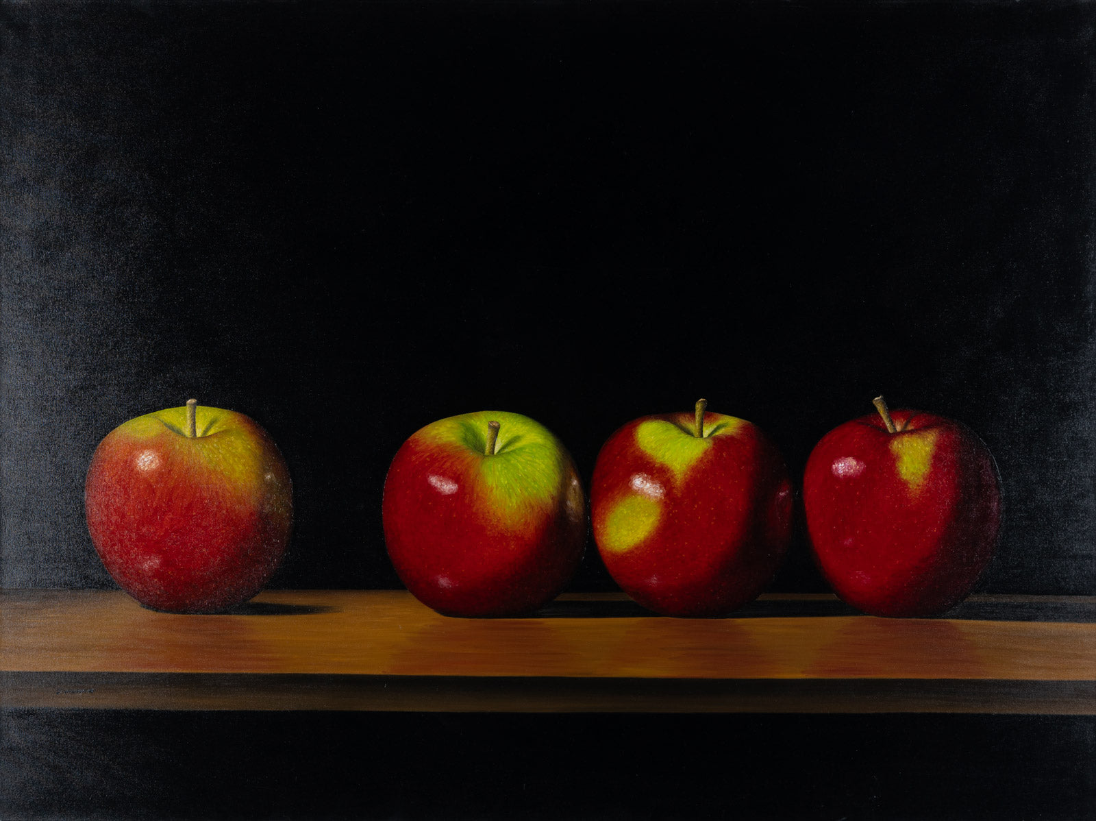 Food & Wine “Four MacIntosh” by Joanne Helman – oil on canvas.
