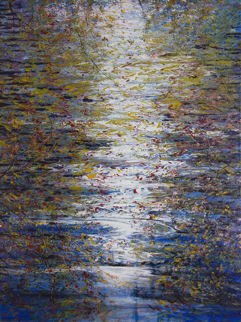 Seascape & Water “Journey 2021” by Elva Hook – acrylic on canvas.