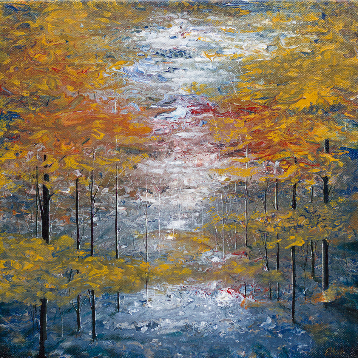 Landscape “High Park Trail” by Elva Hook – acrylic on canvas.