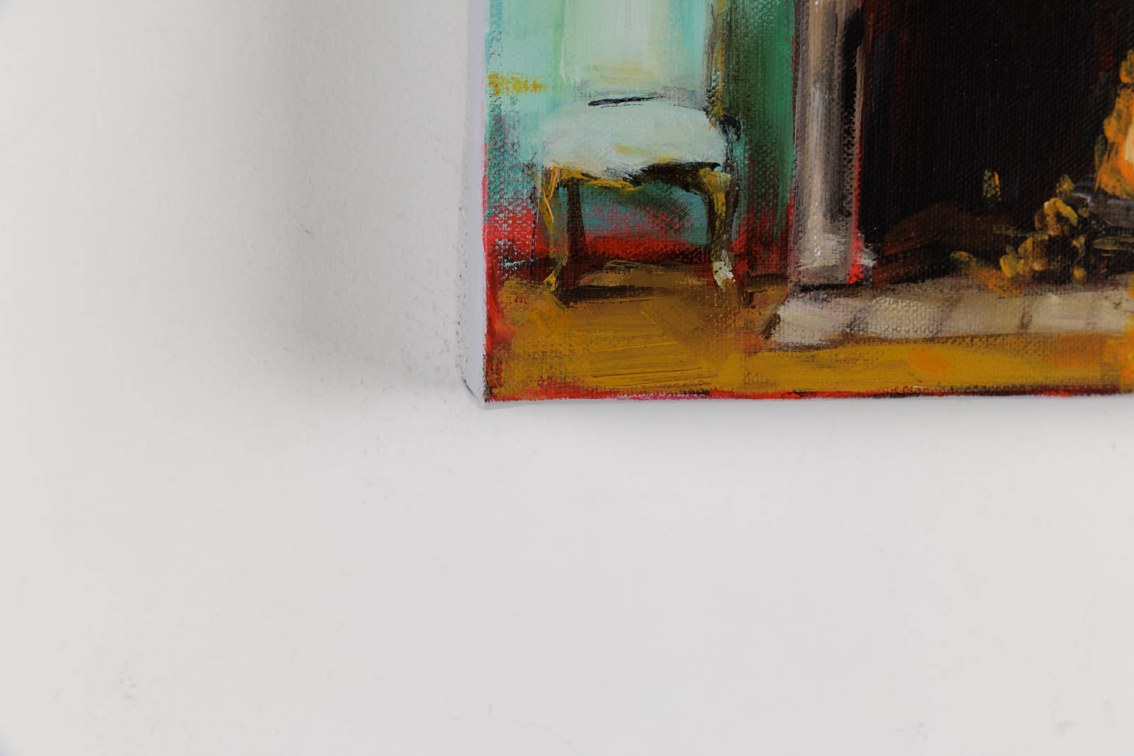 Black Clock On Green Wall