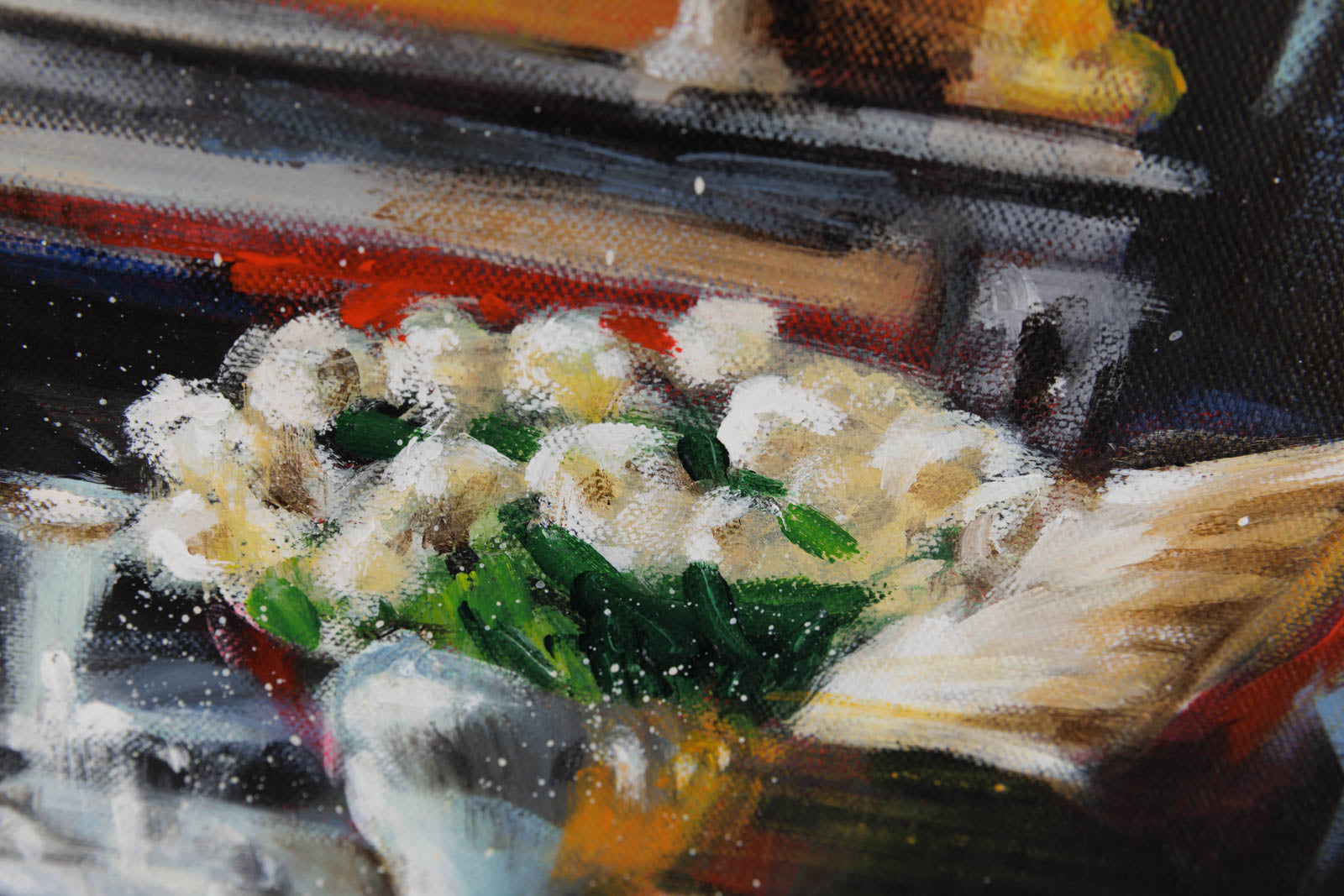 Large Mirror & Two Lamps