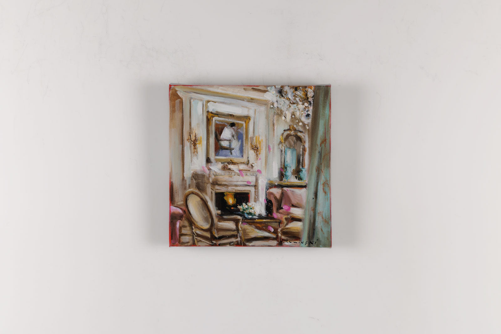 Sitting room With Modern Painting