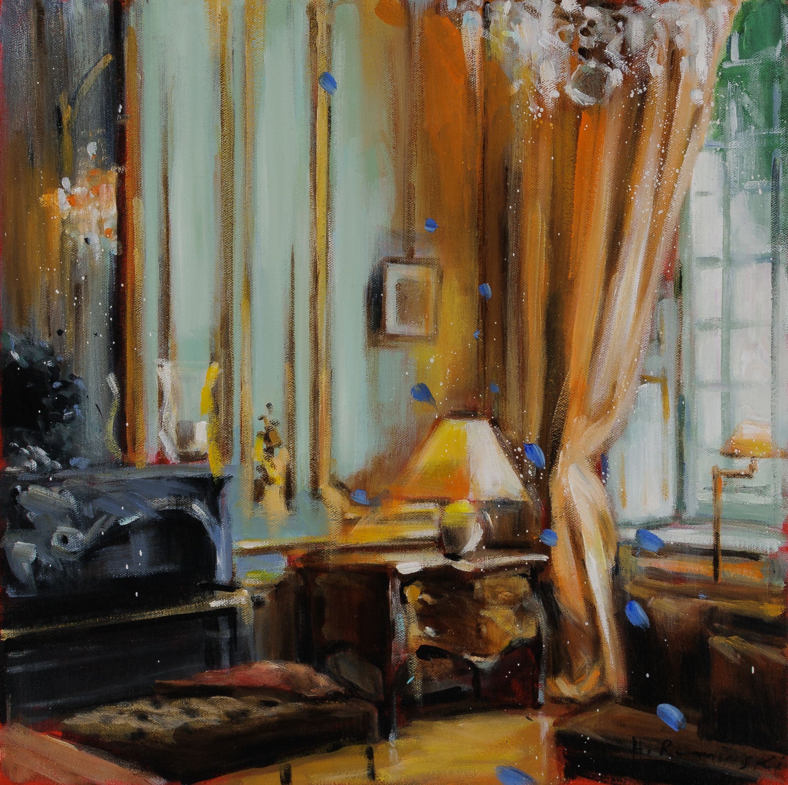 Small Commode & Lamp