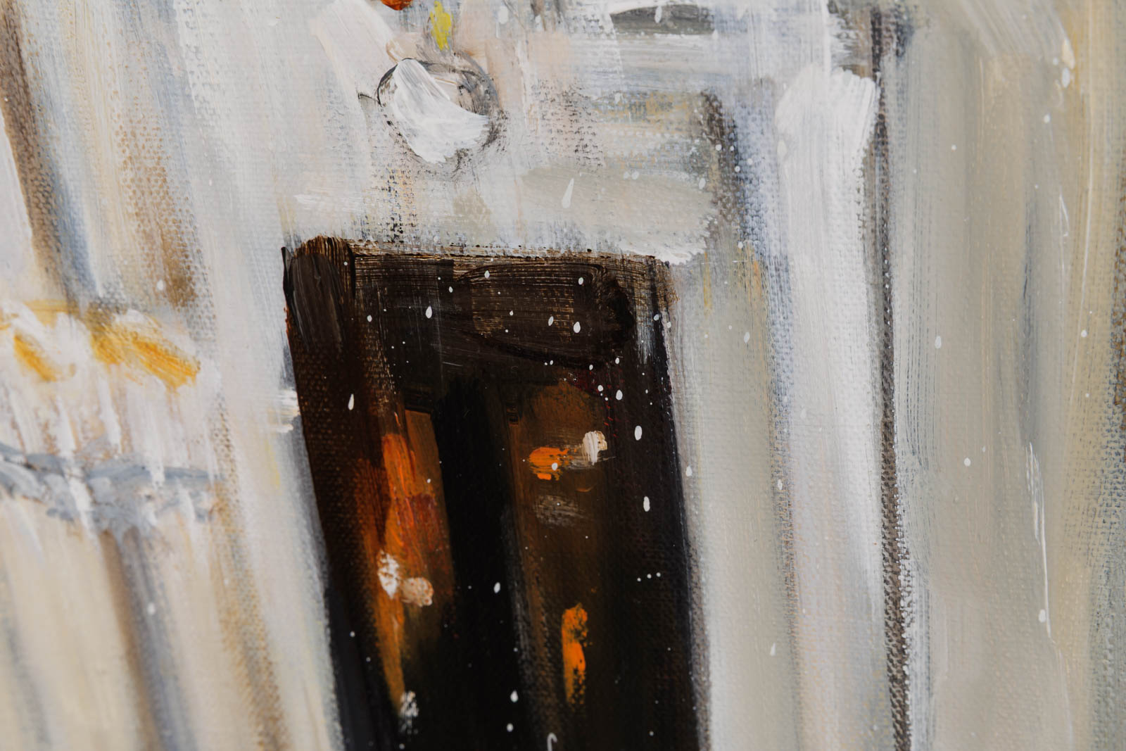 White Ballroom & Black Chandelier