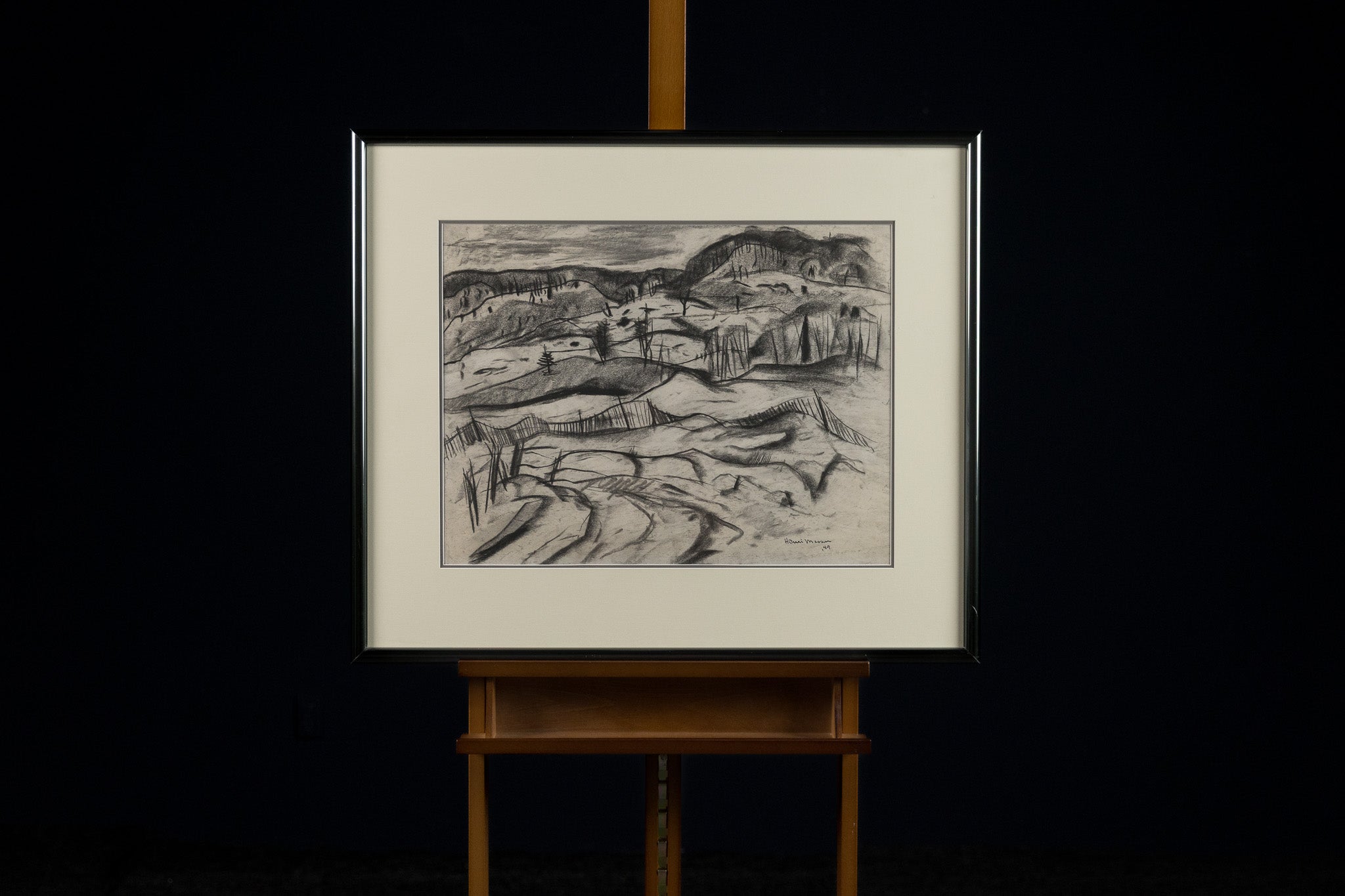 Untitled Landscape Charcoal