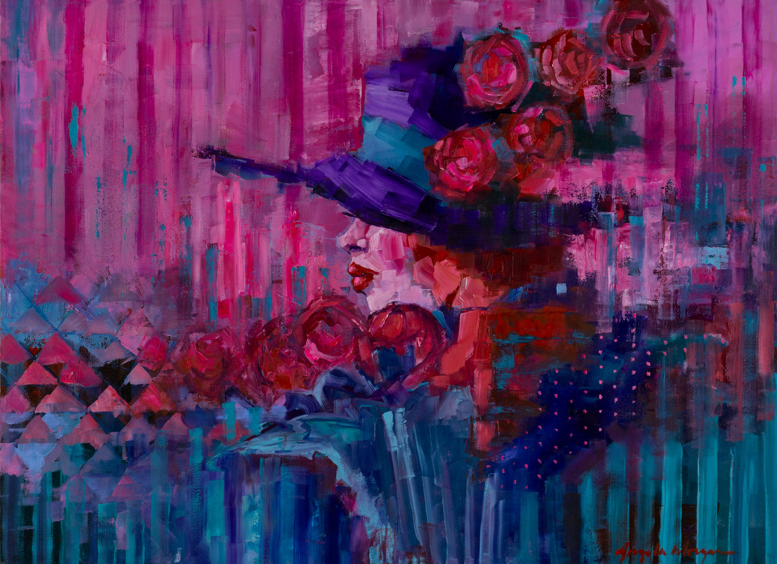 Figurative “In All Certainty” by Angela Morgan – oil on canvas.