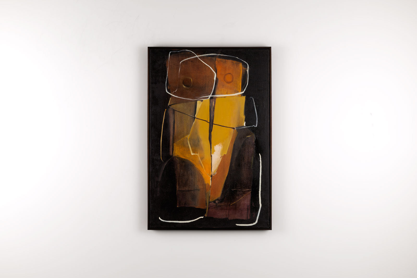 Joanna Aplin, "Restoration No. 1," detail view, mixed media on canvas