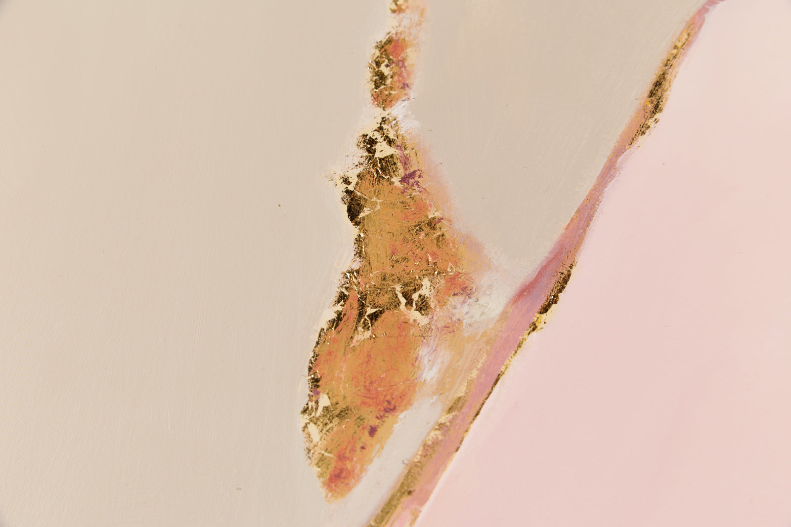 Joanna Aplin, "Temperance," detail view, mixed media on canvas
