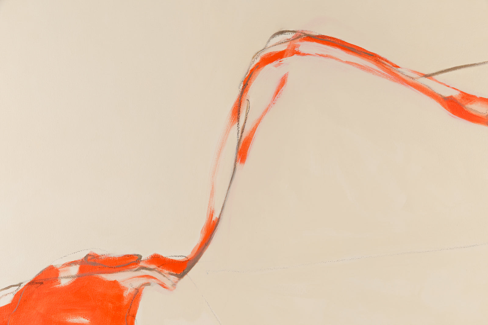 Joanna Aplin, "Rest," detail view, oil on canvas