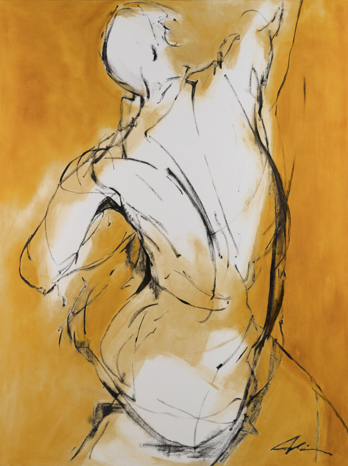 Joanna Aplin, "Alive No. 2," oil on canvas, 72 x 54 in., figurative painting with a woman, unframed