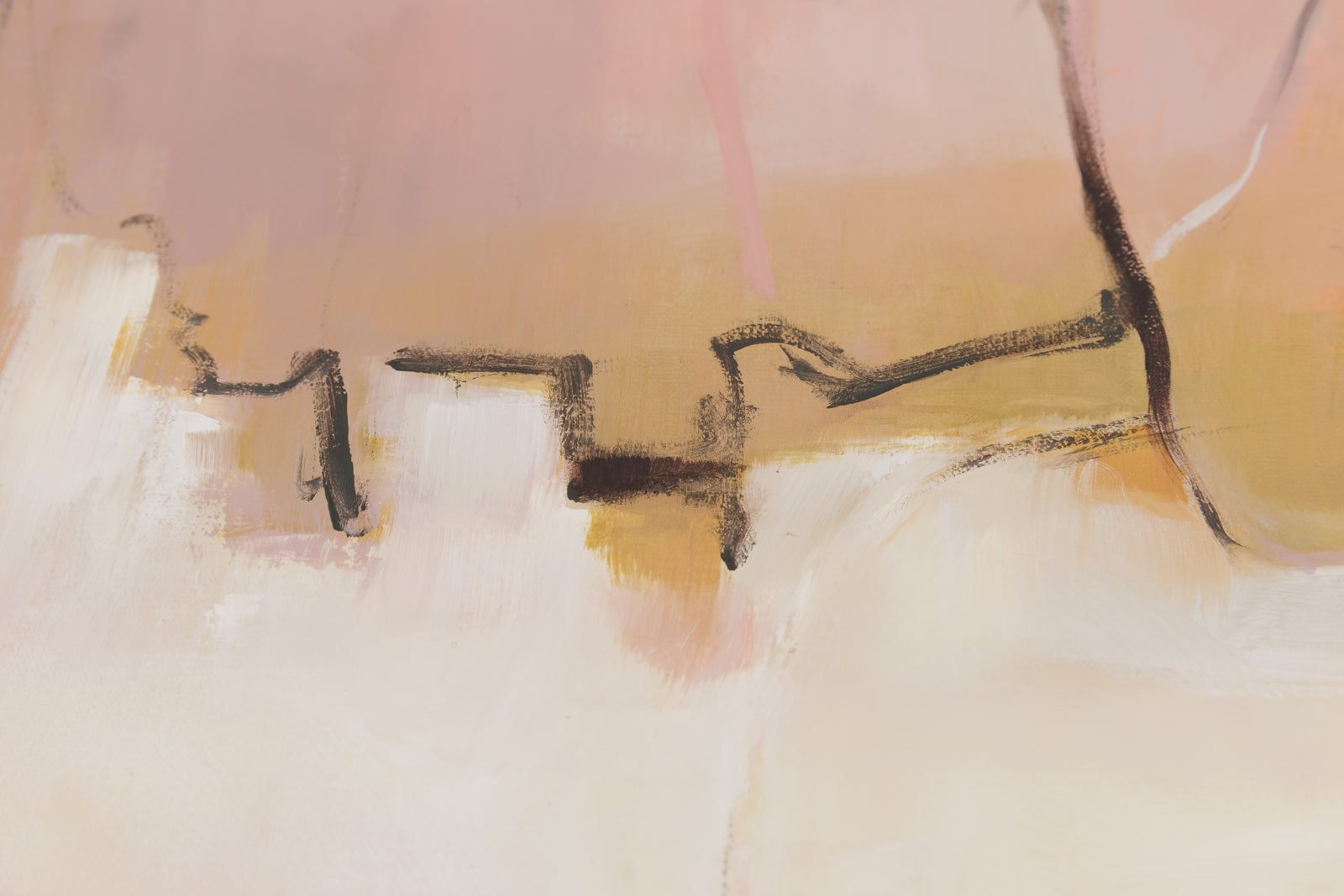 Joanna Aplin, "Repose No. 2," detail view, oil on canvas