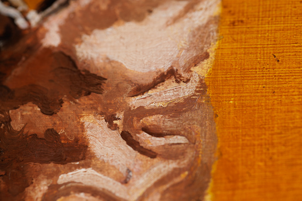 Jen Kershaw, "Boots & Hearts," detail view, oil on panel