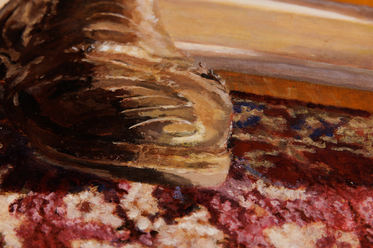 Jen Kershaw, "Boots & Hearts," detail view, oil on panel
