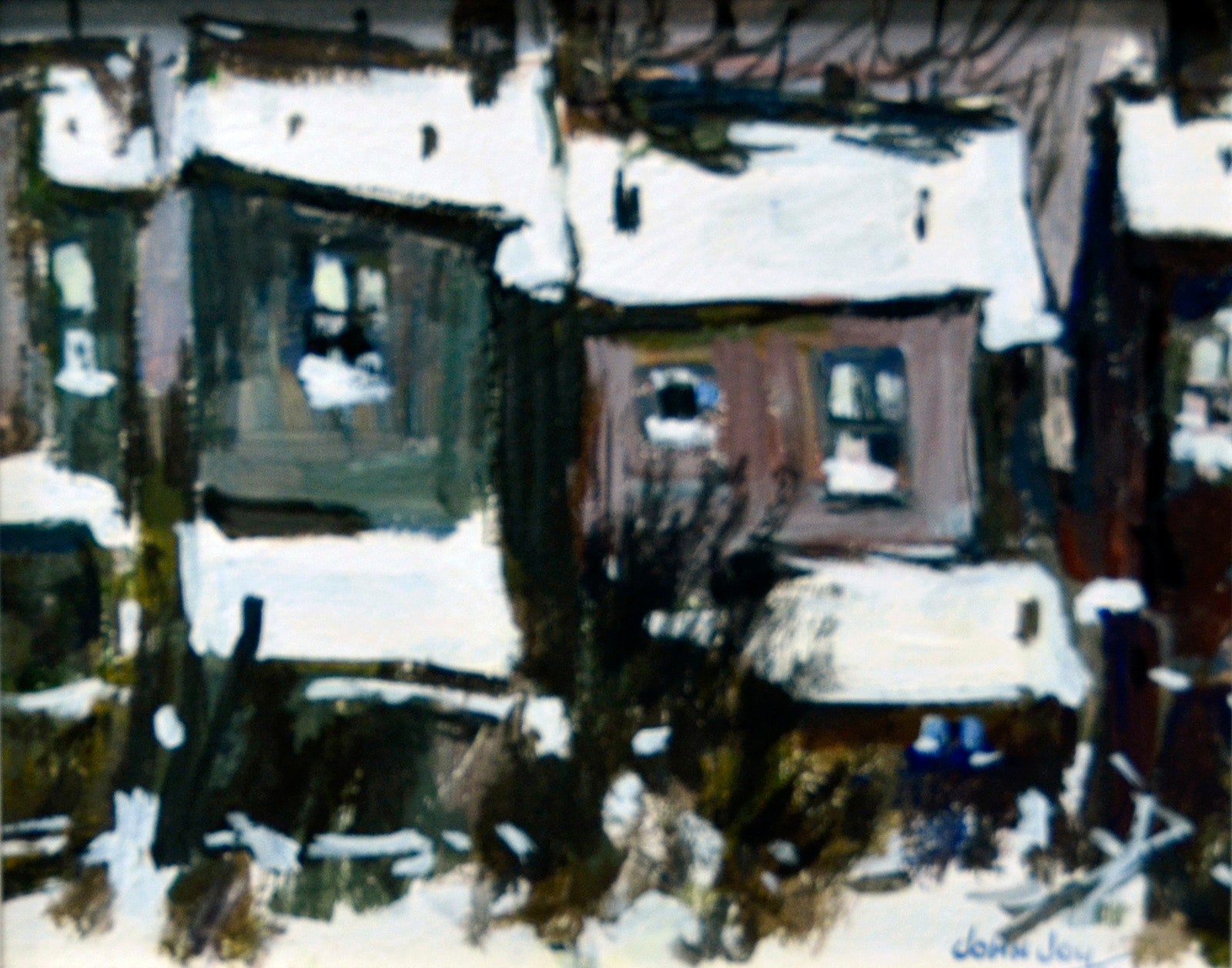 Cityscape “Denison Avenue” by John Joy – oil on panel.