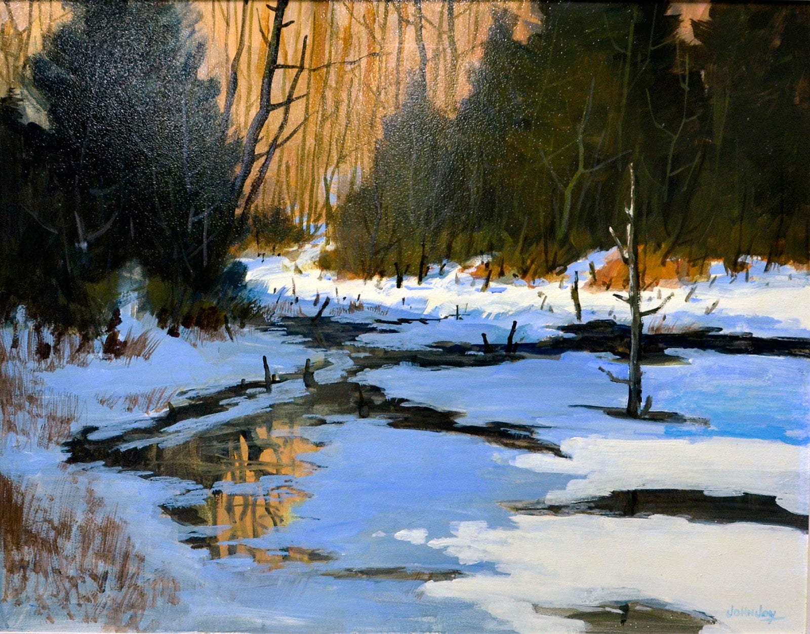 Landscape “Landscape #21” by John Joy – oil on panel.