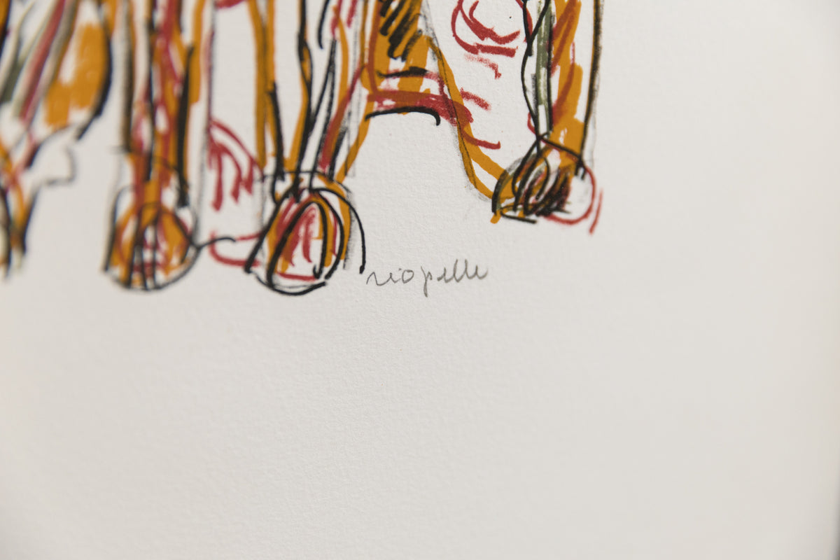 Jean-Paul Riopelle, "Cervide 7/75," detail view, lithograph