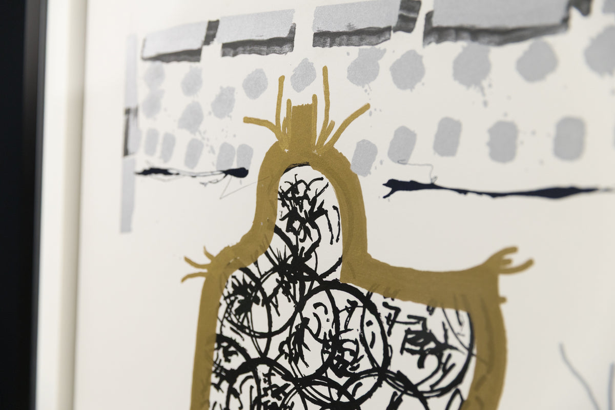 Jean-Paul Riopelle, "Inuit 42/75," detail view, lithograph