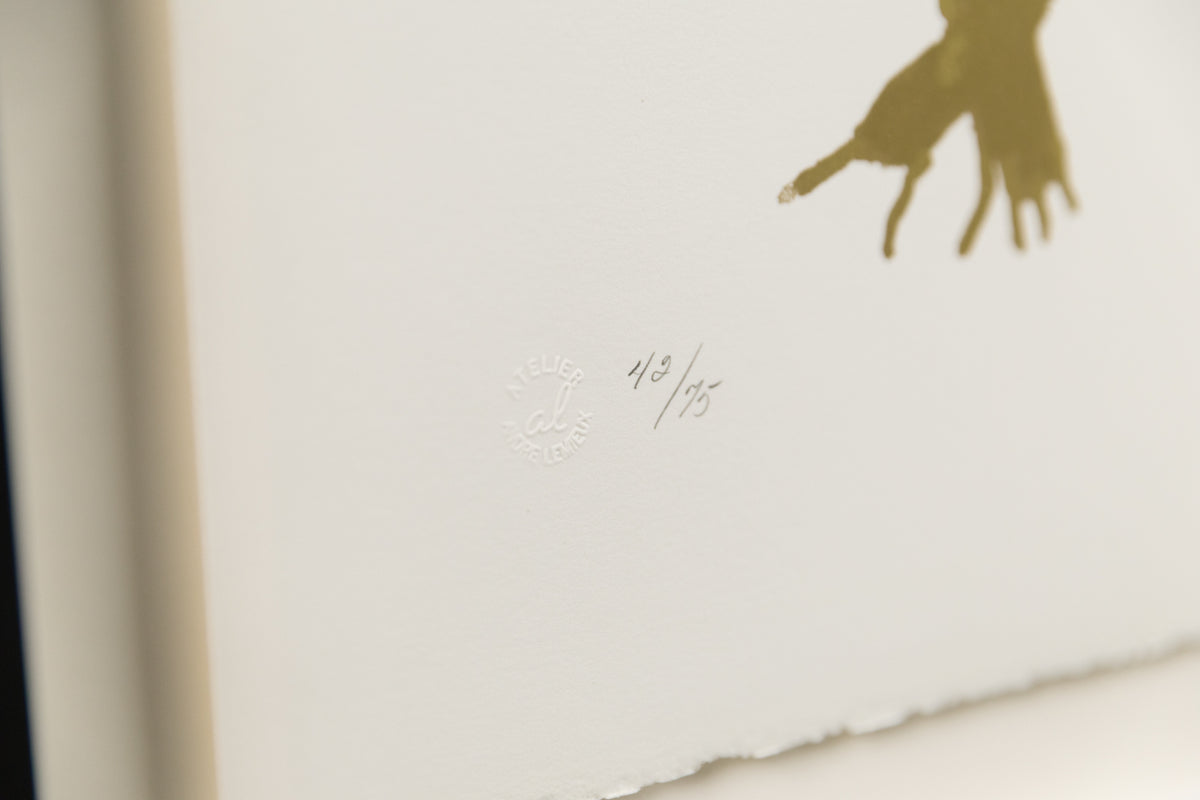 Jean-Paul Riopelle, "Inuit 42/75," detail view, lithograph
