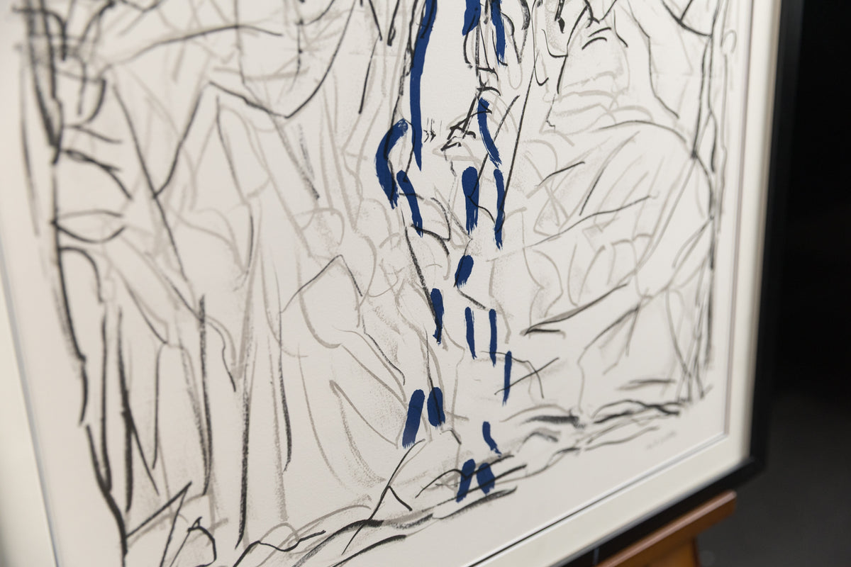 Jean-Paul Riopelle, "Affiche Avant La Lettre 142 #108/150," detail view, lithograph