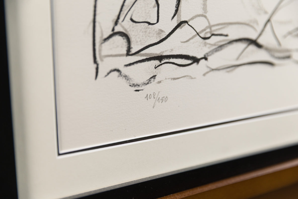 Jean-Paul Riopelle, "Affiche Avant La Lettre 142 #108/150," detail view, lithograph
