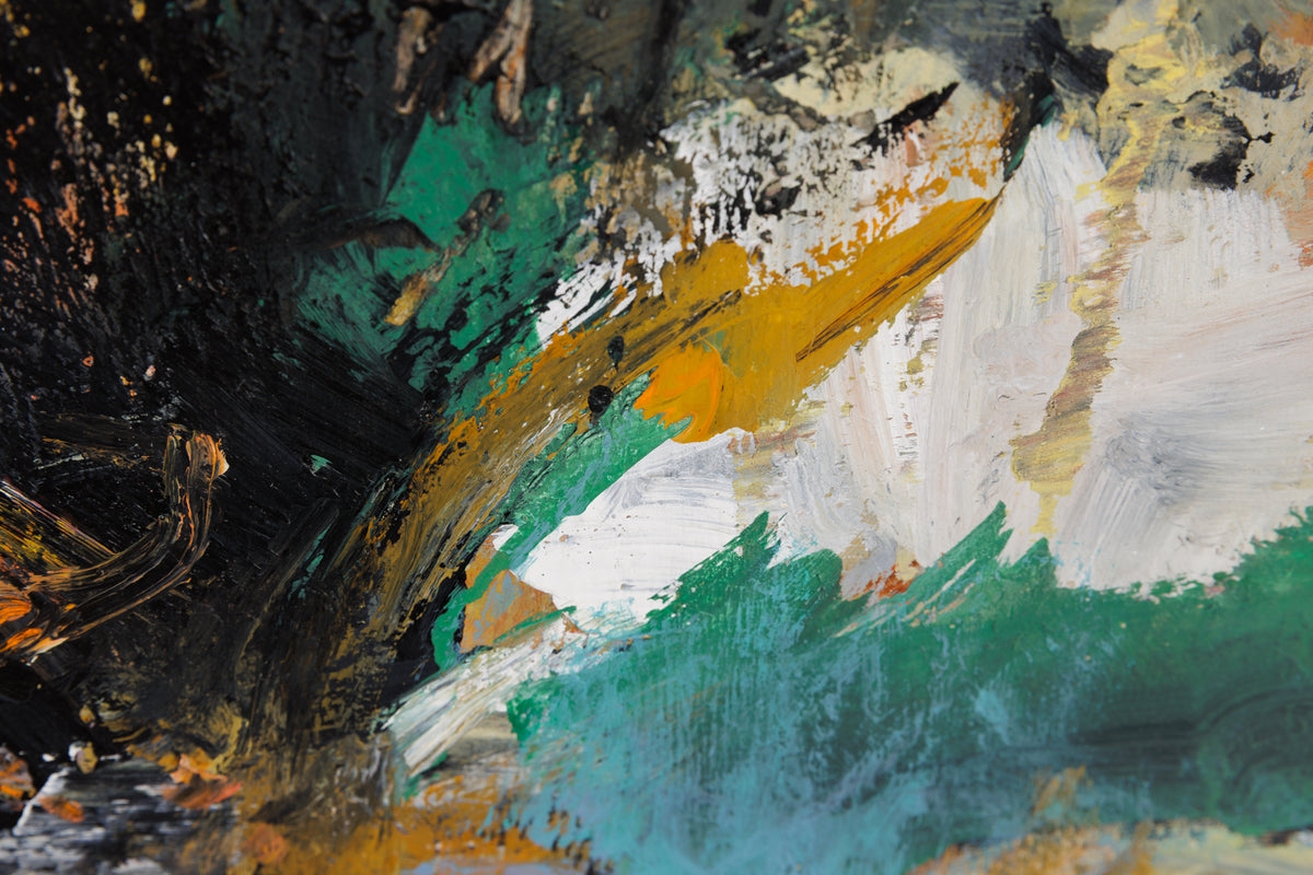 Jean-Pierre Lafrance, "Untitled Abstract," detail 2, mixed media on panel