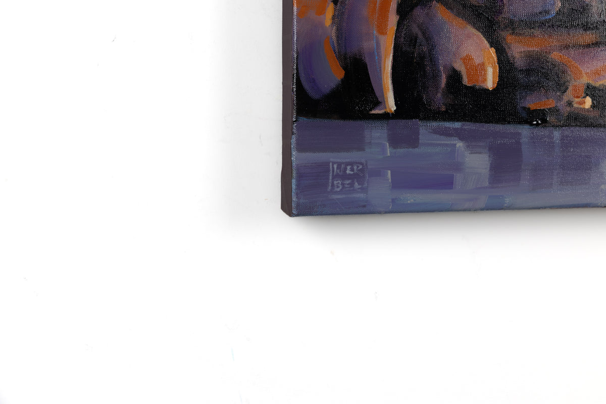 Jerzy Werbel, "Invincible," detail view, acrylic on canvas