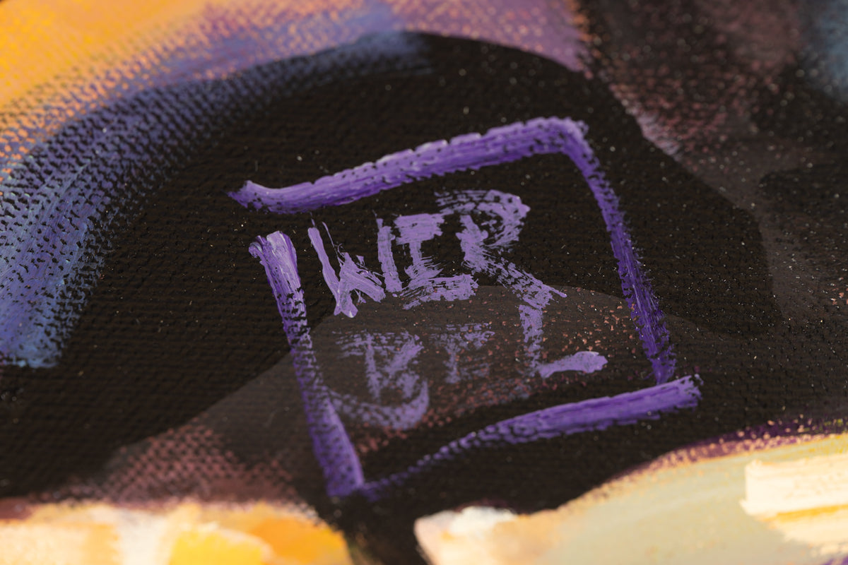 Jerzy Werbel, "The Glow Down," detail view, acrylic on canvas