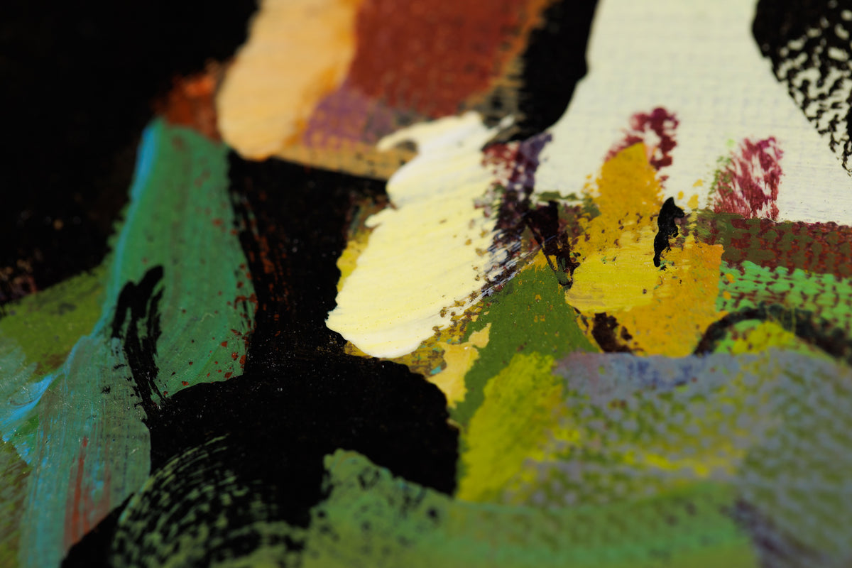 Jerzy Werbel, "Morning Chill," detail 4, acrylic on canvas