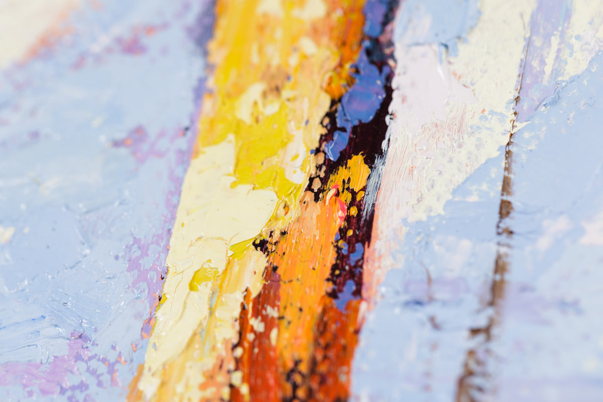 Jack Zhou, "Snowy Scenery II," detail 5, oil on canvas