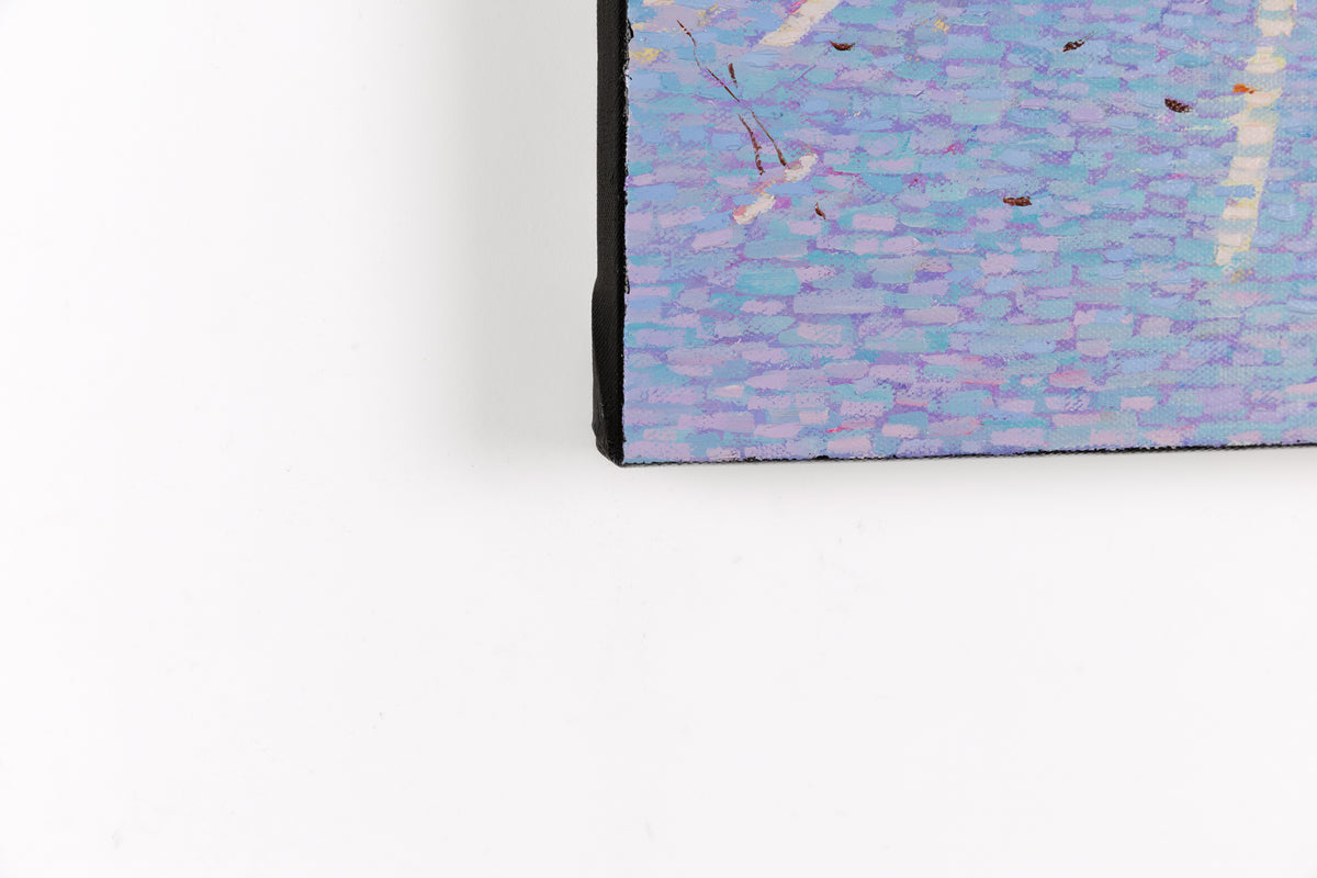Jack Zhou, "Seasonal Change," detail 3, oil on canvas