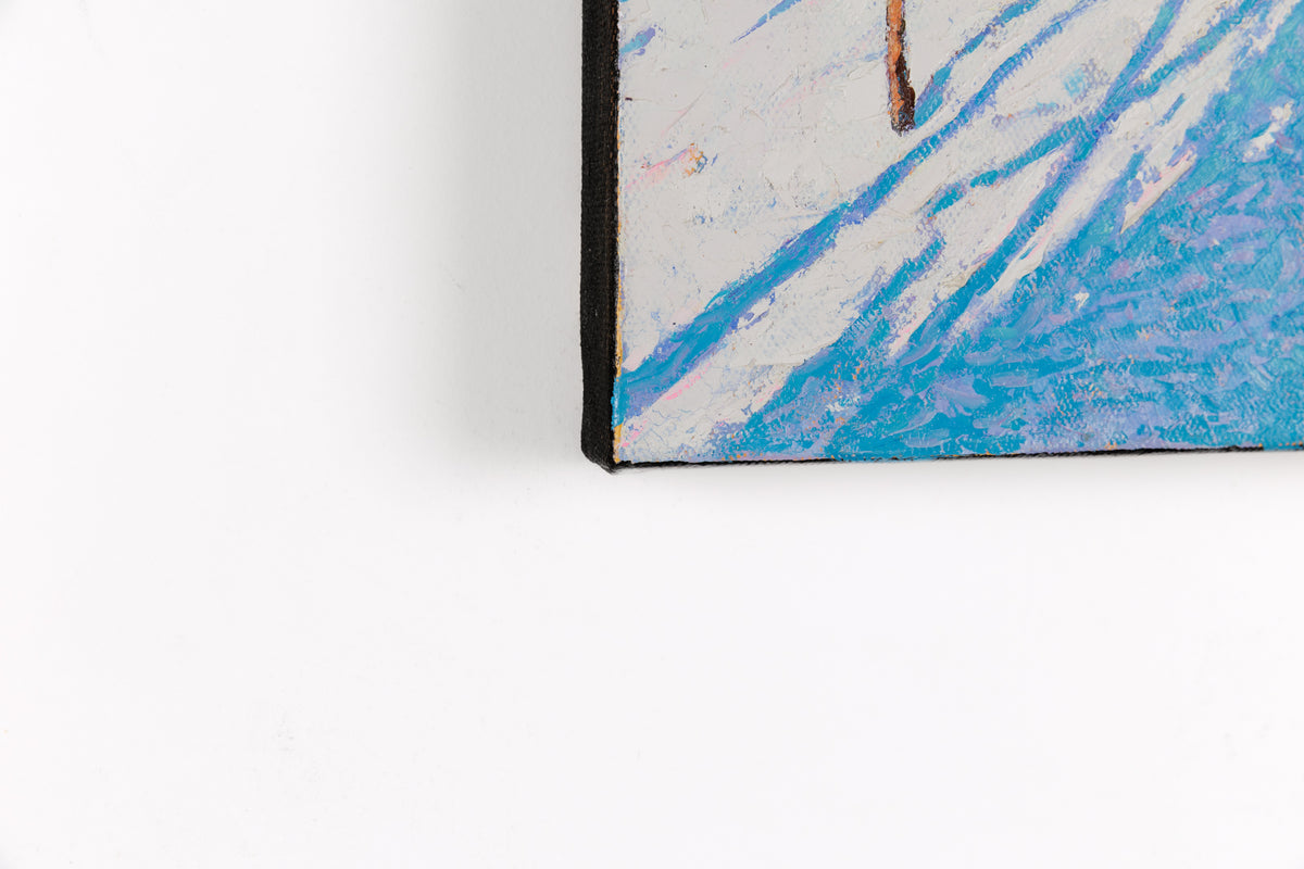 Jack Zhou, "Winter Dressing," detail 3, oil on canvas