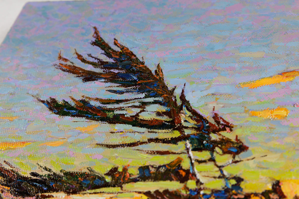 Jack Zhou, "The Shaping Of Nature," detail 2, oil on canvas