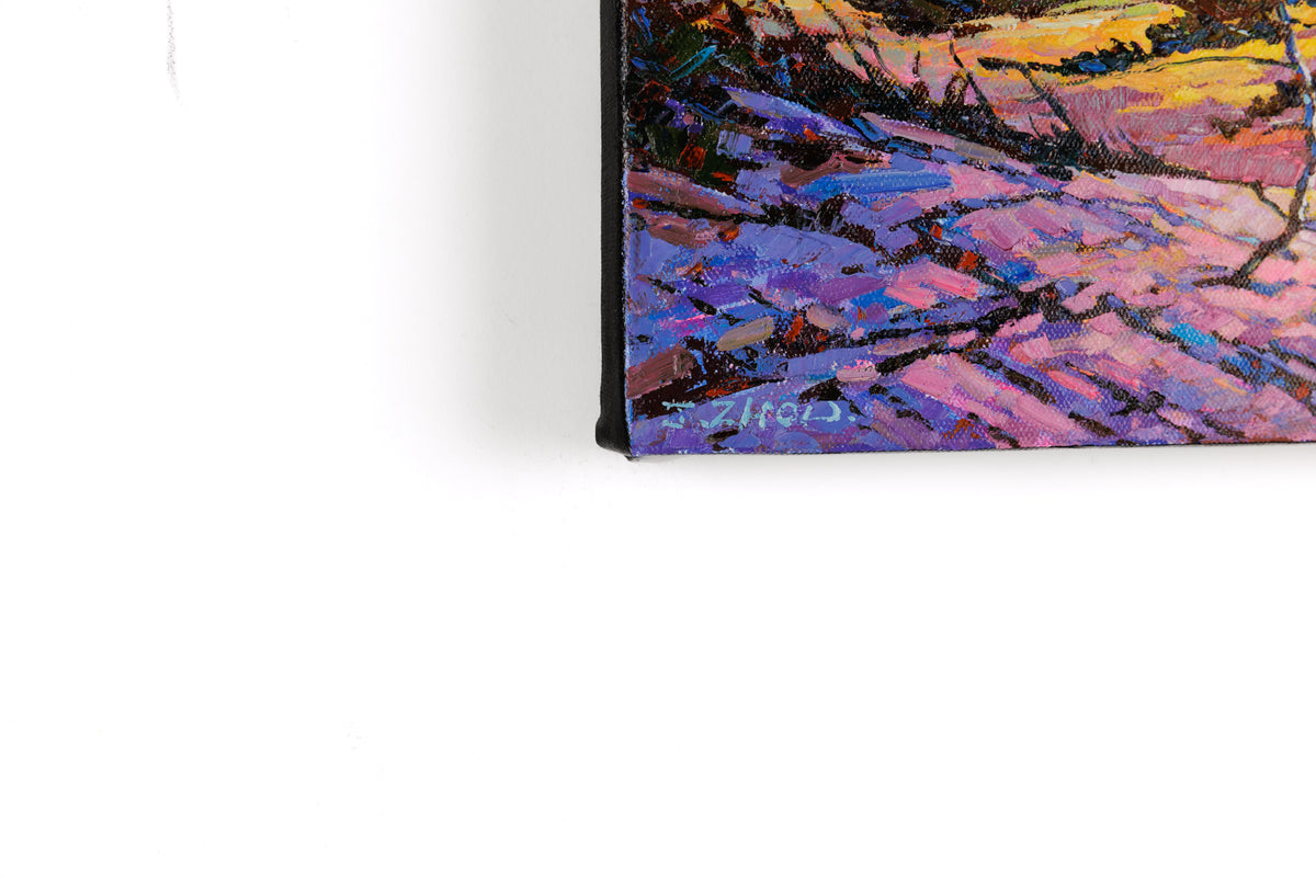 Jack Zhou, "The Shaping Of Nature," detail 3, oil on canvas