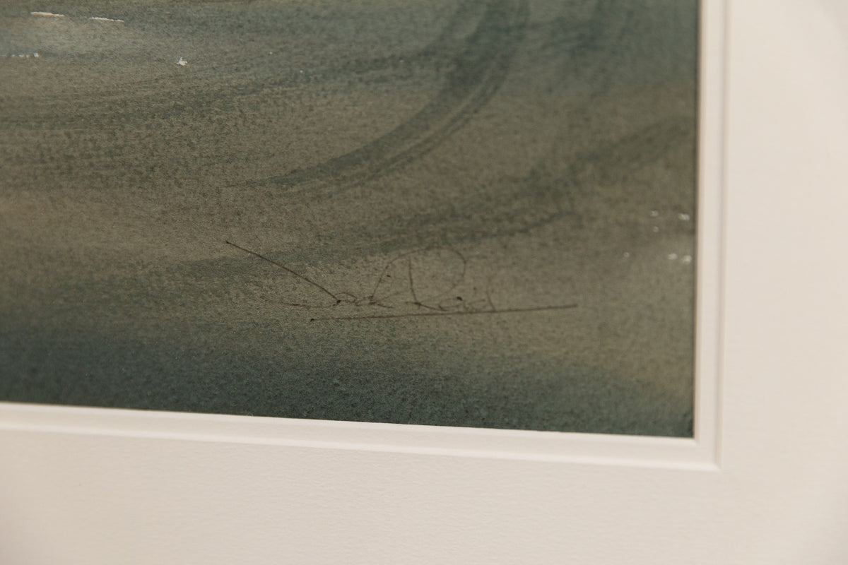 Jack Reid, "Restaurant," detail view, watercolour on paper