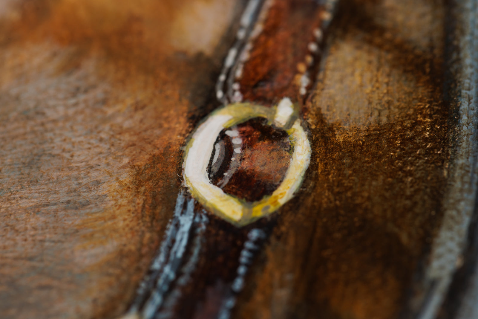 Kim Chase, "The Tethered Heart," detail view, oil on canvas